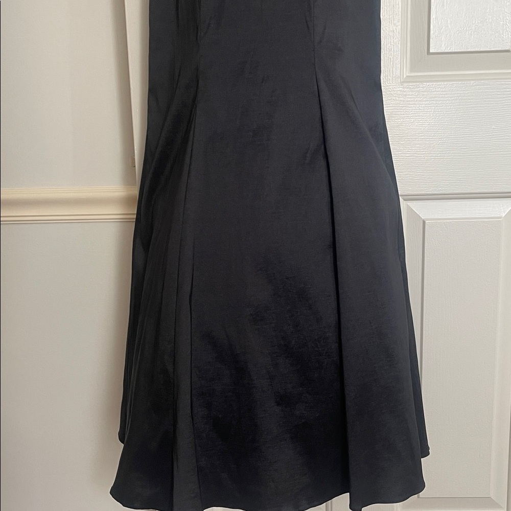 Xscape Black&Gold Taffeta Mermaid Prom Event Gown Side Zip Size 2P - Picture 7 of 15